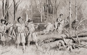 La bataille de Fallen Timbers, 20 août 1794, la bataille finale de la guerre indienne du Nord-Ouest, tiré de L